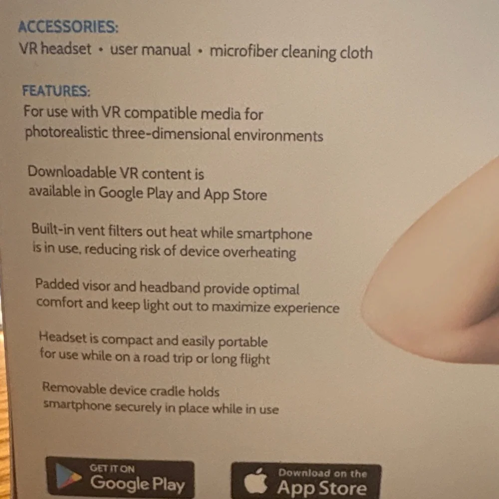 Black Virtual Reality Headset NWT